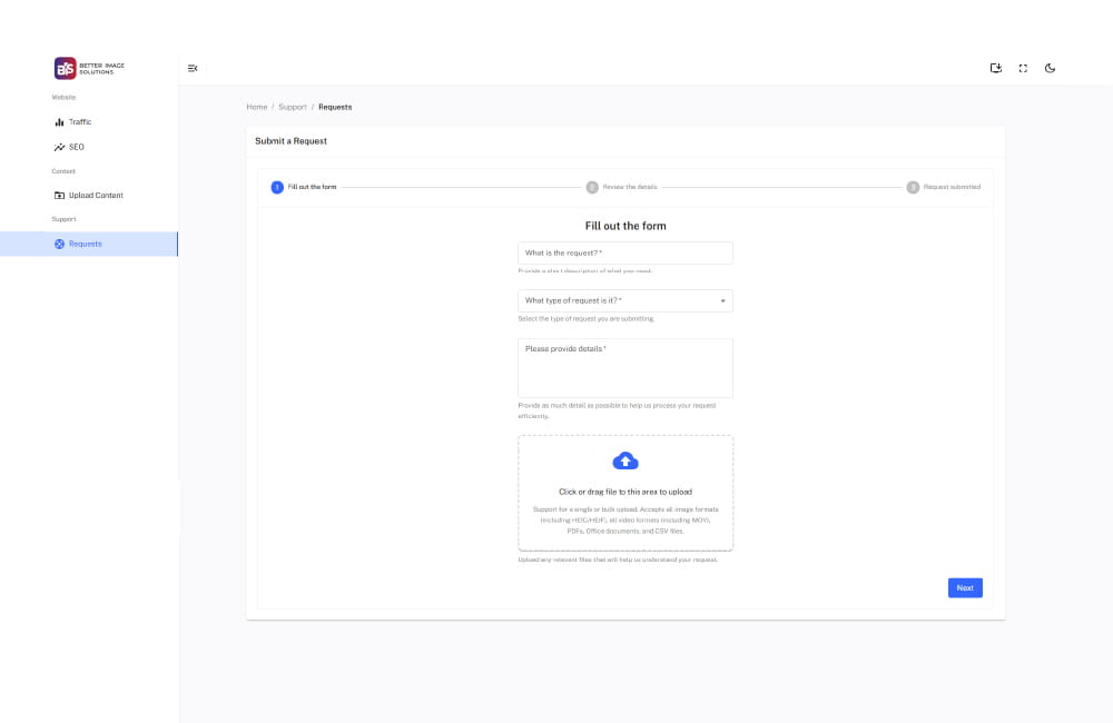 Immediate Requests To Our Team